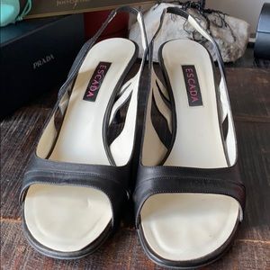 Escada sling back shoes/heels